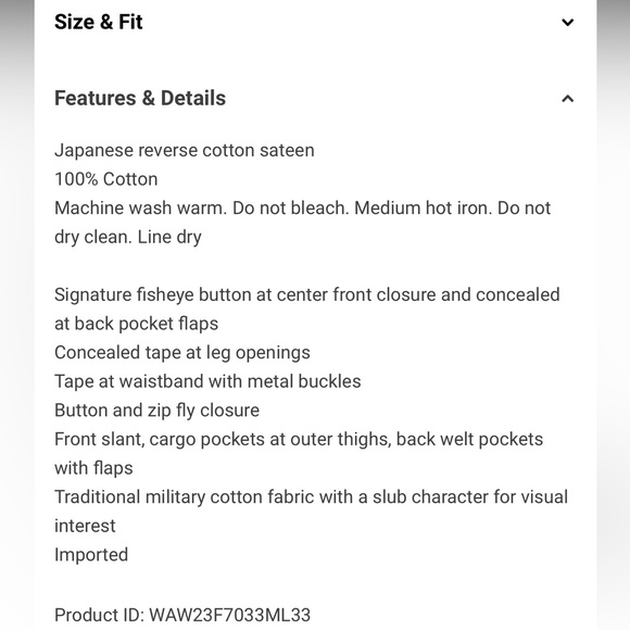 Rag&Bone Valli Cargo Pant size 8 - Picture 7 of 7